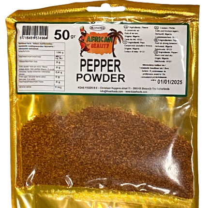 African Beauty Pepper Powder 50 g - Africa Products Shop