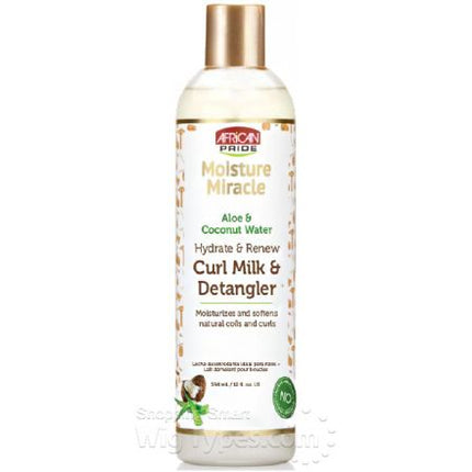 African Pride Aloe & Coconut Water Hydrate & Renew Curl Milk & Detangler 354 ml - Africa Products Shop