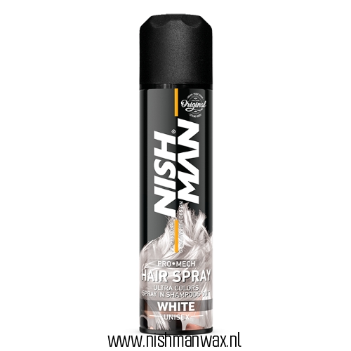 Nishman Pro-Mech Hair Spray White Unisex 150ml
